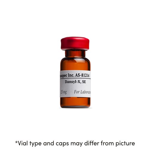 Bottle of Dansyl-X, SE (6-((5-Dimethylaminonaphthalene-1-Sulfonyl)amino)Hexanoic Acid, SE)