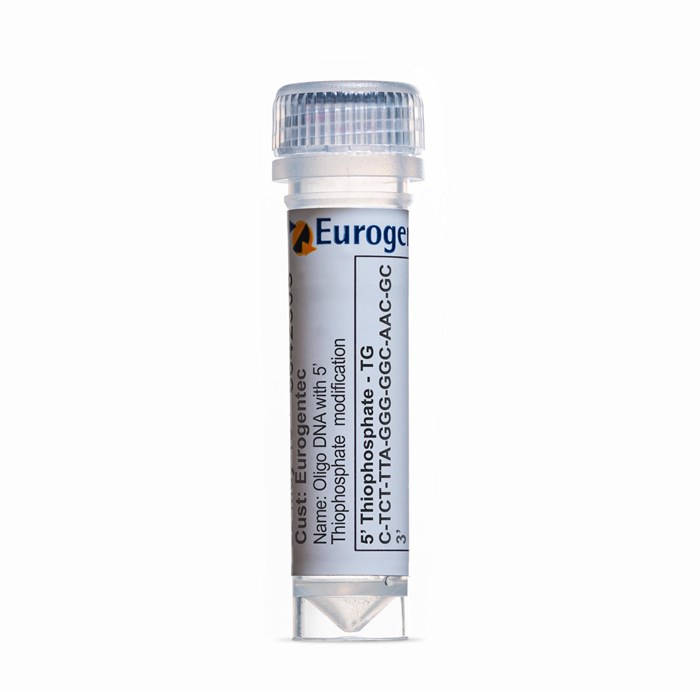 Example of a tube containing an Oligonucleotides with 5' Thiophosphate  modification