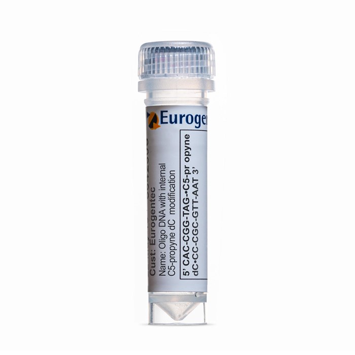 Example of a tube containing an Oligonucleotides with C5-propyne dC  modification