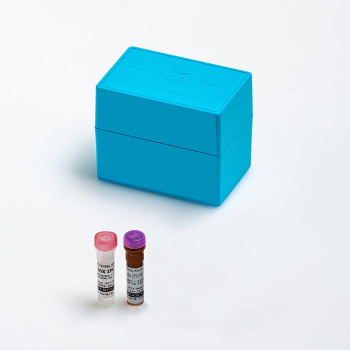 Image of the components of qPCR IPC Yakima Yellow-TAMRA kit (200 rxn)