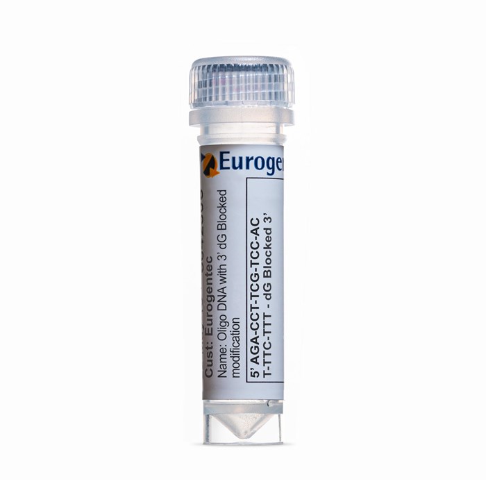 Example of a tube containing an Oligonucleotides with 3' dG Blocked  modification