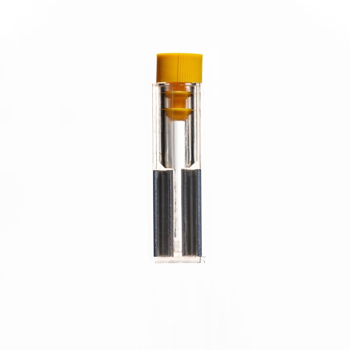 Picture of a Universal Electroporation cuvettes 2 mm yellow cap