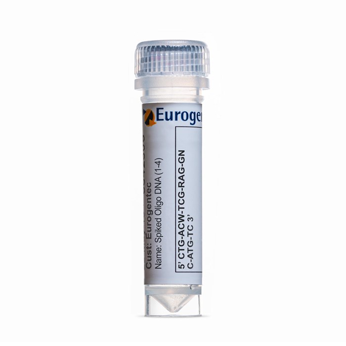 Example of a tube of an Spiked Oligonucleotide (1-4)