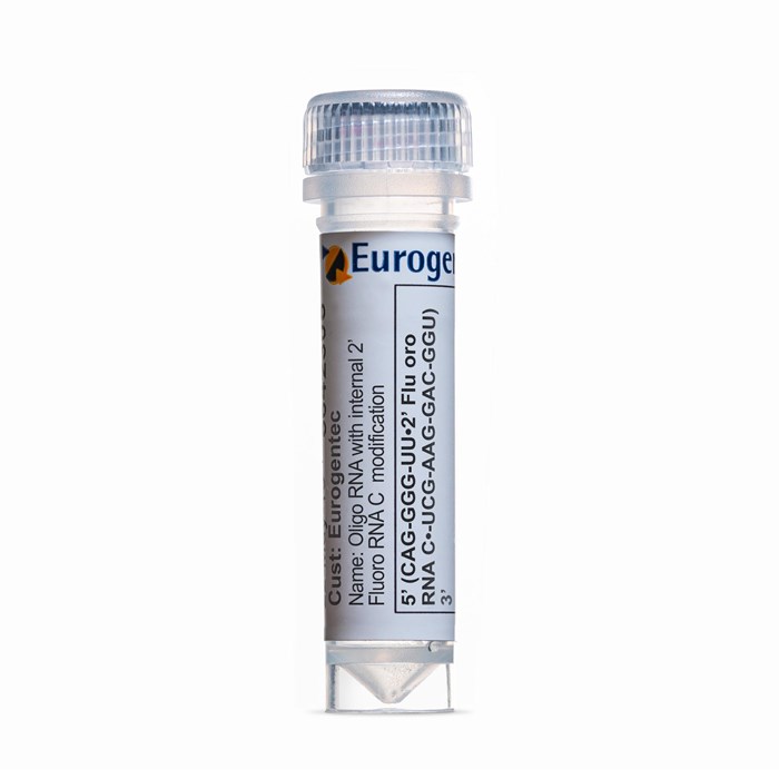 Example of a tube containing an Oligonucleotides with 2' Fluoro RNA C  modification